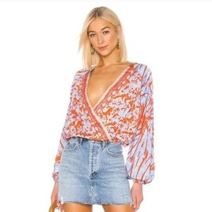 Free People Seaside Combo Shirt NWT